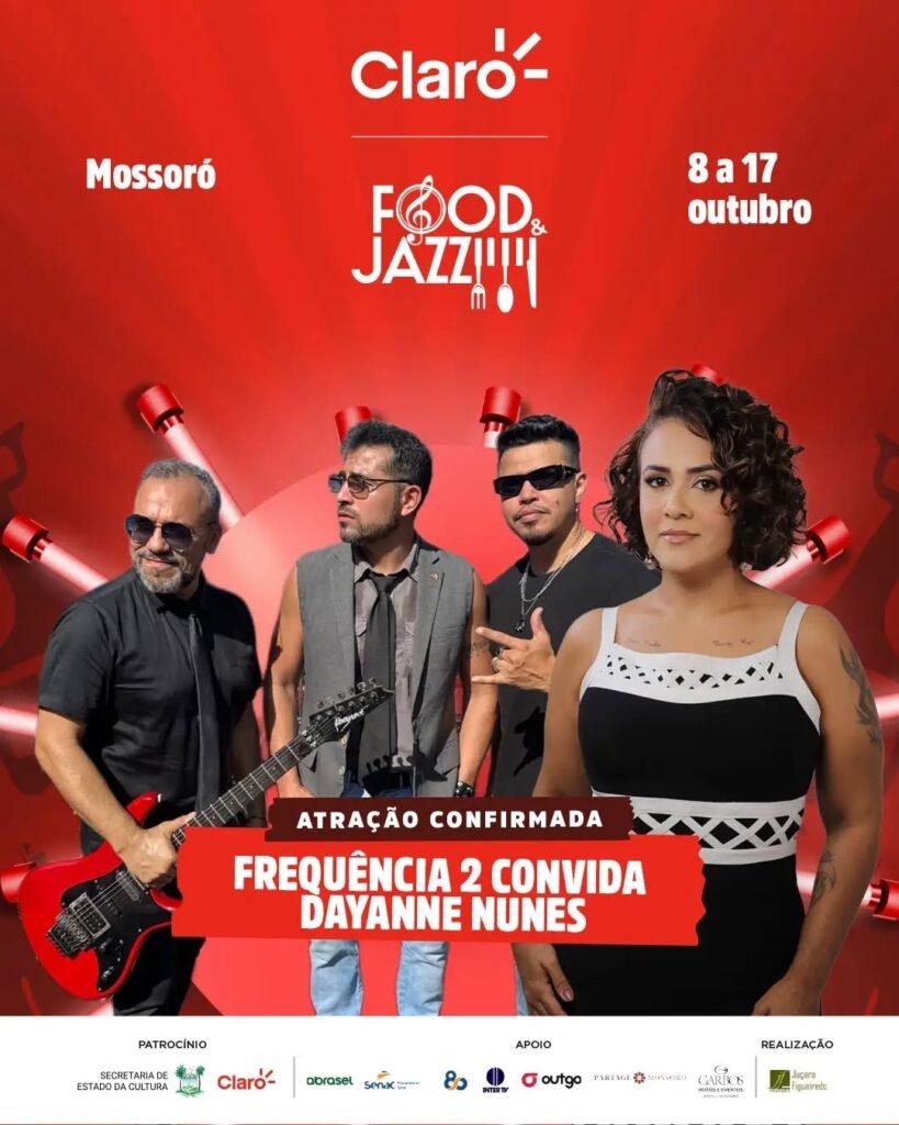 Ana Cañas e artistas potiguares agitam a programação gratuita do Claro Food & Jazz em Mossoró