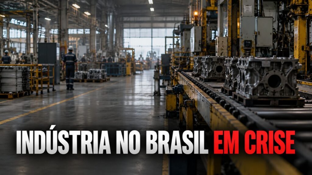 Dois tombos seguidos tiram força da indústria do Brasil: capacidade das fábricas cai a 76,9%, horas trabalhadas recuam 1% e novos números da CNI revelam o tamanho da perda de ritmo em agosto
