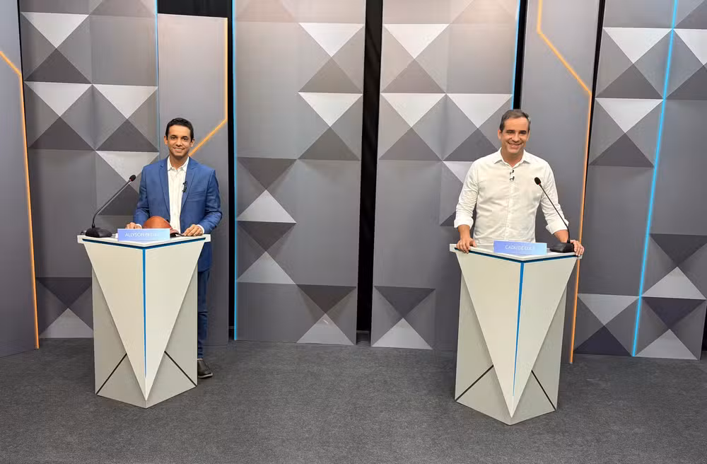 Debate no RN: Allyson e Cadu de Lula discutem corrupção, contas públicas e propostas para o estado